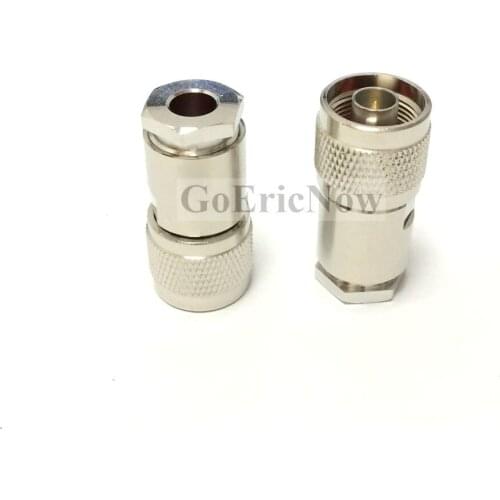 5pcs RF Coaxial 50ohm N Male/Female Plug Clamp RG5 RG6 5D-FB LMR300 Cable RF Connector