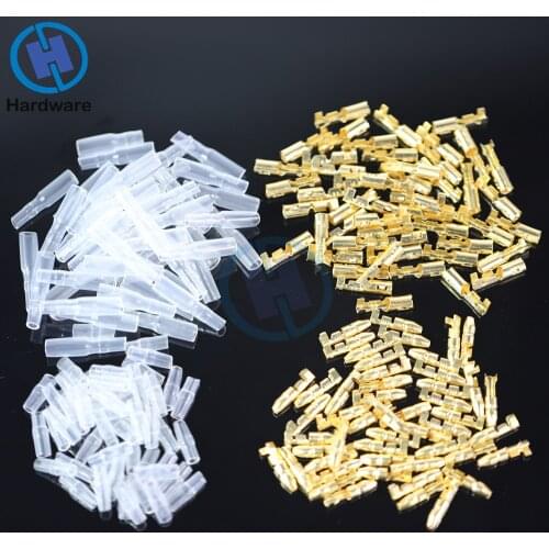 50 Set 3.9mm Male Female Bullet Motorcycle Connector Terminals Socket with Insulator Sleeve Cover