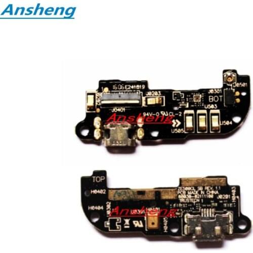 Ansheng 5Pcs/Lot USB Charger Data Dock Connector Board Flex Cable for ASUS Zenfone 2 ZE500CL Z00D 5.0 Cell Phone