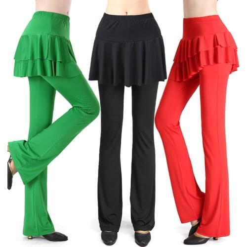 Dance Pant Latin Dance Pants Tango Waltz Dancing Costumes Women Ballroom Competition Dancing Pants Belly Practice Trousers