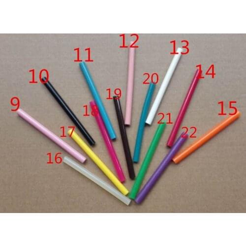 Colorful Hot Melt Mini Adhesive Glue Sticks For Glue Gun New Hair Extension Tools 250 pcs 7*100mm Free shipping