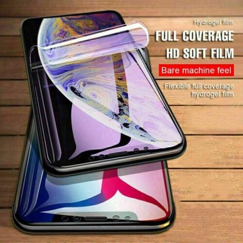 Full Cover Hydrogel Film For iPhone 7 8 Plus 6 6s Screen Protector For iPhone 11 12 Pro XR X XS Max SE 2020 Soft Film Not Glass