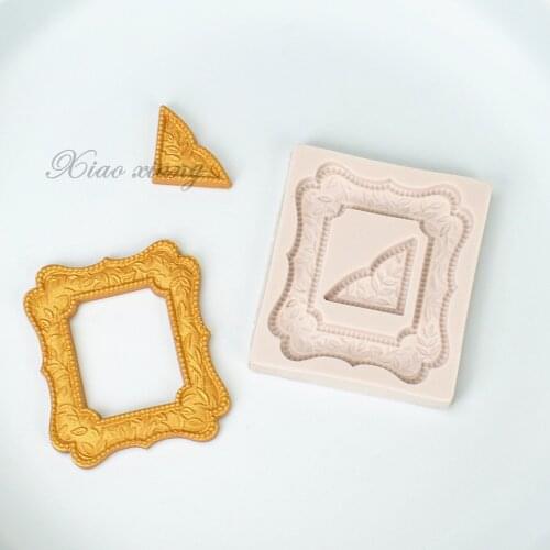 Classic Frame Silicone Mold Fondant Mould Cake Decorating Tools Chocolate Gumpaste Molds, Sugarcraft, Kitchen Gadgets M899