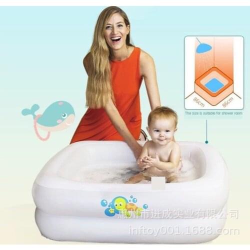 Hot Selling Baby Inflatable Bath PVC Square Child Bathing Pool Bathtub Infant Home Paddling Pool Baby Tub Baby Products
