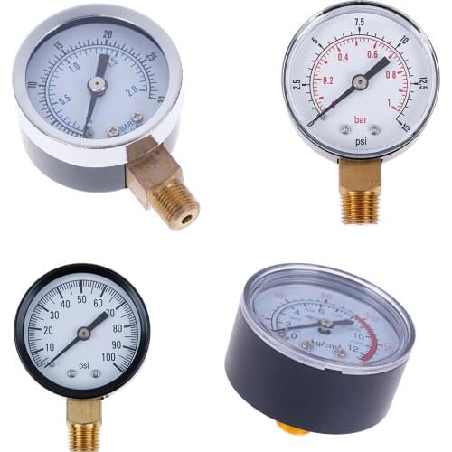 1pc Pressure Gauge Low Pressure For Fuel Air Oil Gas Water Oil Gas Measurement 22/25/40/50mm Diameter