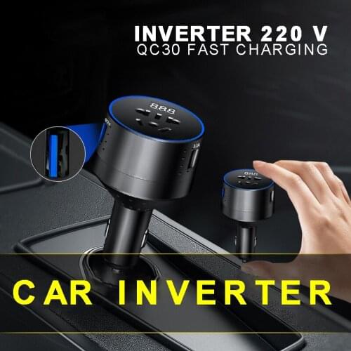 Mayitr Universal Car Mini Inverter 12V/24V to 220V Power Converter USB Mobile Phone Charger Car Cigarette Socket Plug Adapters