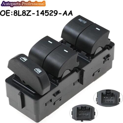 New Driver Side Electric Power Master Window Switch For Select 08-12 Ford Mercury 8L8Z14529AA 8L8Z-14529-AA DWS701 901-210