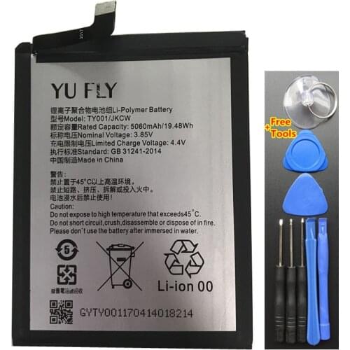 Original High Quality NEW 5060mAh 19.48Wh 3.85V TY001/JKCW For Yu Fly F9 Battery