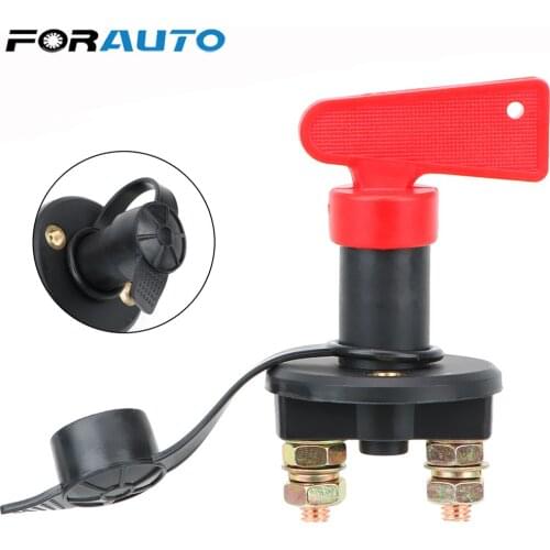 Car Battery Disconnect Switch For Truck Boat Marine ATV Power Isolator 1 Removable Keys Cut Off Kill Switch Car Accessories