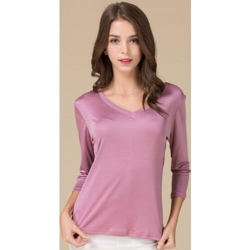 Puckcovi Women's Silk T-Shirts