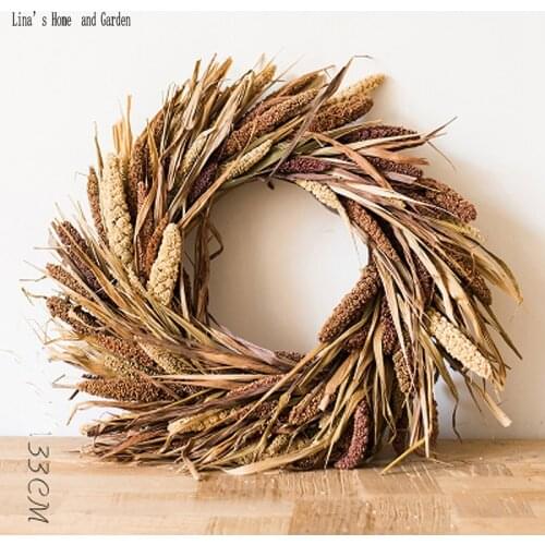 Christmas decor handmade natural Hay Wreaths Ideas