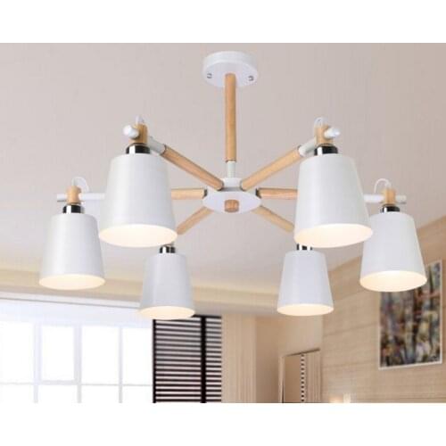 Nordic creative Japan wrought iron wood ceiling light living room bedroom Restaurant Ceiling light