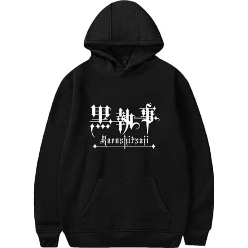 Black Butler Anime Hoodies Women Men Long Sleeve Hooded Sweatshirts Hot Sale Fashion Streetwear Clothes