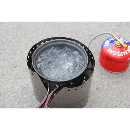 Ultralight Titanium Outdoor Camping Stove Wind Shield Screen Windproof Plate 15cm/19cm Gas Stove Windproof Windshield