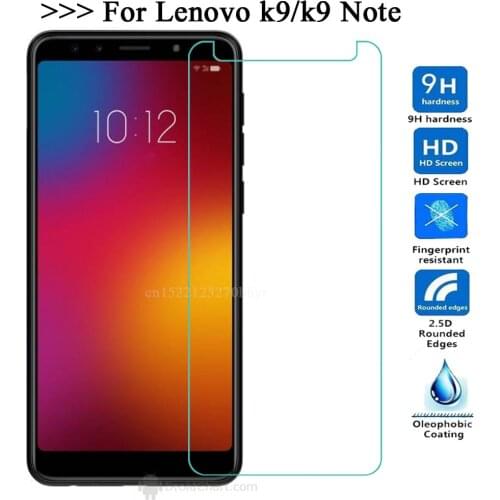2.5D 9H Tempered Glass For Lenovo k9 Note Screen Protector 9H 2.5D Phone Protective Glass For Lenovo k9 Glass
