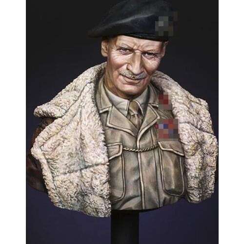 1/10 Bernard Law Montgomery, Resin Model Bust GK, World War II military theme, Unassembled and unpainted kit