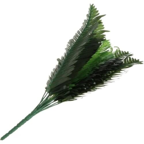 1 Bunch 18 Heads Artificial Silk Plants Cycas Palm Tree Garden Home Decoration