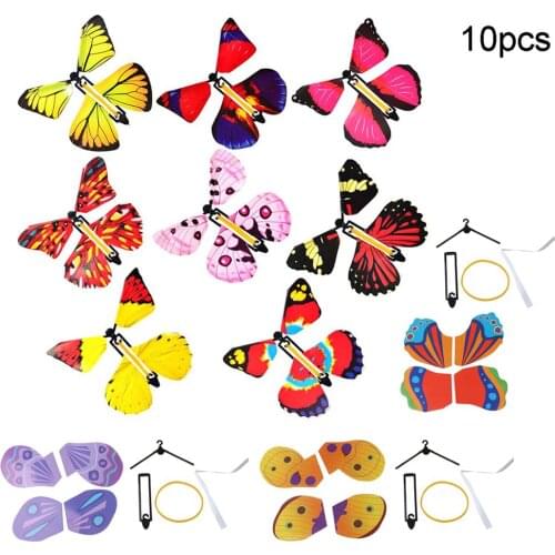 10 PCS Flying Butterfly Magic Flying Butterfly Card Magic Surprise Gift Card