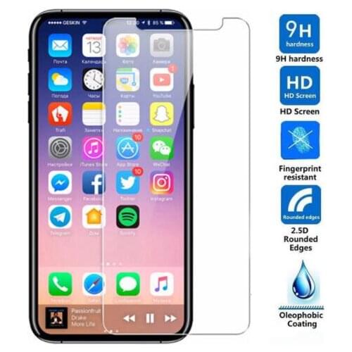 2pcs For iPhone X Tempered Glass Original Protective Film LCD Screen Protector For iPhone X 10 Ecran Protecteur Verre Trempe