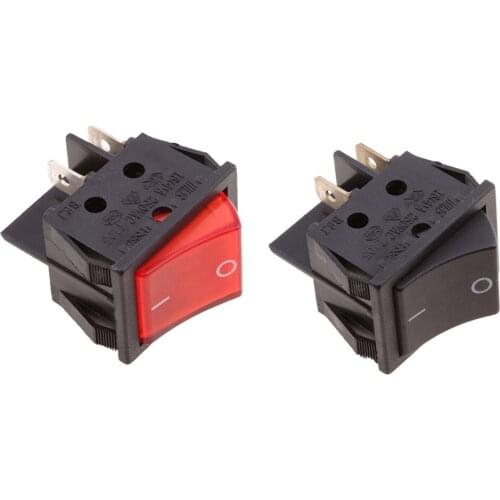 2pcs Waterproof Car Boat 4 Pin DPST LED Lighted Rocker Switch On/Off Switch