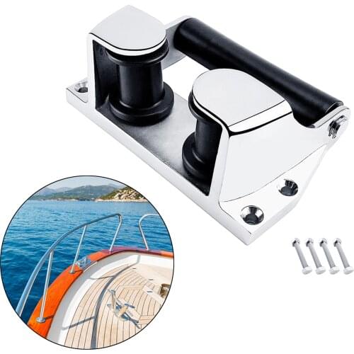 316 Stainless Steel Heavy Duty Boat Bow Fairlead Roller Chock Cleat Bollard Anchor Roller Hardware Accessories