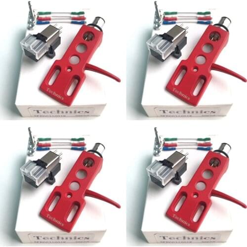 4pcs OEM Phono Stylus Cartridge Unit Turntable Headshell CN5625 For Technics 1200 1210 red color