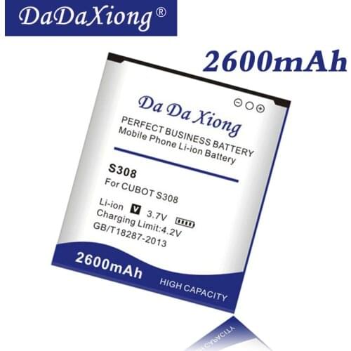 Da Da Xiong 2600mAh CUBOT S308 Battery for CUBOT S308 phone battery