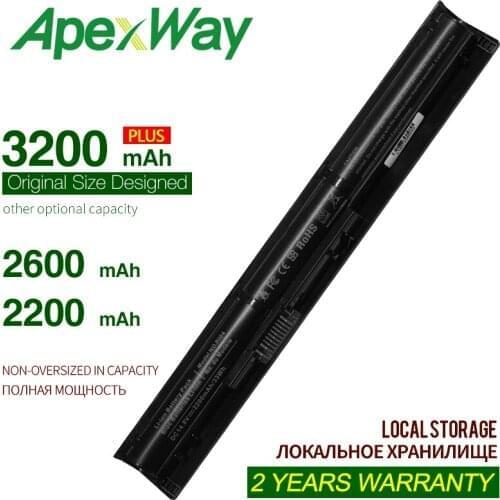 Apexway 2200mAh 14.4v 4 Cells Laptop Battery for HP RI04 RI06XL HSTNN- Q95C HSTNN- DB7B P3G15AA, for ProBook 450 455 470 Series