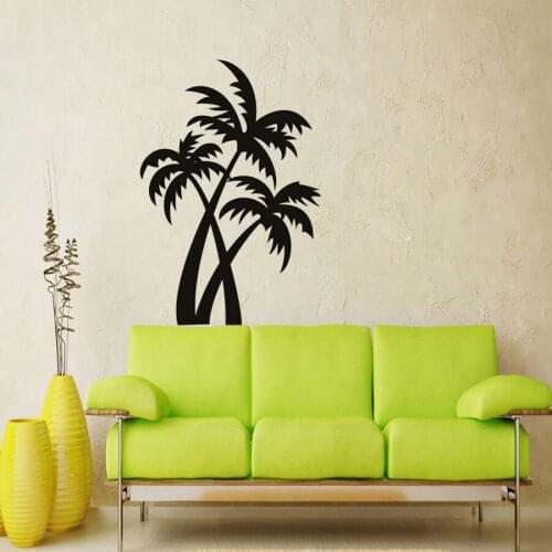 Free Shipping Vinyl Plam Trees Wall Sticker Hot Selling Living Room Removable Wall Mural Brown Art Trees For Home Decor Y-438