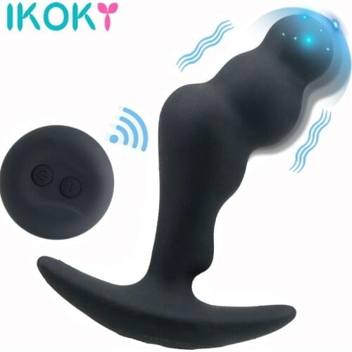 Wireless Remote Vibrating Prostate Massager Men Anal Plug Male Masturbator for Man Anus G Spot Vibrator Adult Sex Toys