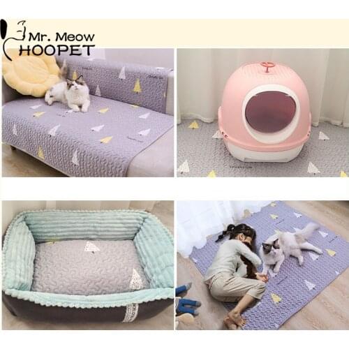 Hoopet Large Dog Mat Summer Pet Cushion Mat Cat Litter Mat Dogs Sleeping Mat Multi-Functional Cushion For Dog Kennel, Bed, Sofa