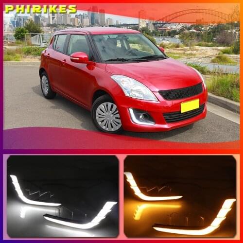 For Suzuki Swift 2014 2015 2016 LED DRL headlight daytime running lights fog lights cover headlight fog lamps day light daylight