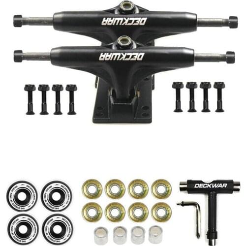 DECKWAR Double Rocker Action Wheel Street Wheel Four Wheel Skateboard Trucks Line Wheel 95A Stunt Wheel Skateboard Bridge