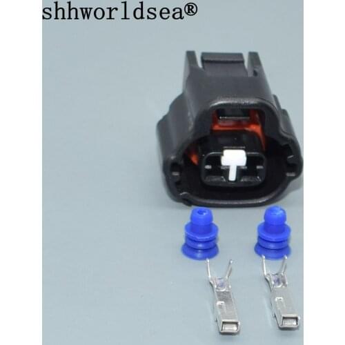 Shhworldsea 5/30 /100 sets kit 2.0mm 2P automotive wiring harness connector 7283-7526-30