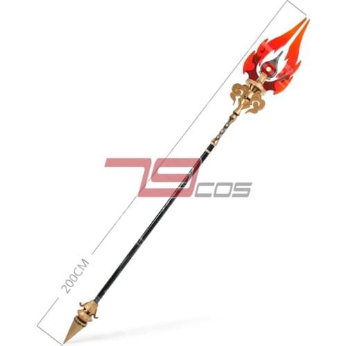 Game Genshin Impact Weapon Staff of Homa Cosplay 200CM PVC Spear Halloween Carnival Hand Made Props Anime Show Japan Samurai