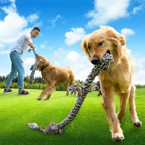 Large Dog Toy Rope Bite Resistant Interactive Chewing Molar Toy Cleaning And Teeth Cleaning Tools