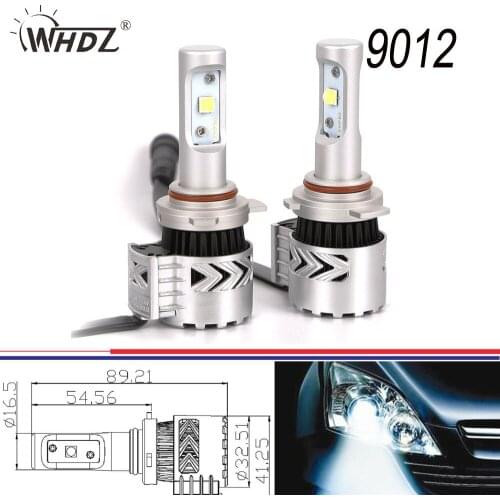 8G 72w 9012 LED Headlight Conversion Kit With 360Degree High Beam Low Beam CRE-XHP50 6500K LED Bulb Kit