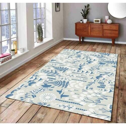 Scandinavian Figures 3 Patterned Carpet ,Non Slip Floor Carpet,Teens Carpet,Turkish Rug