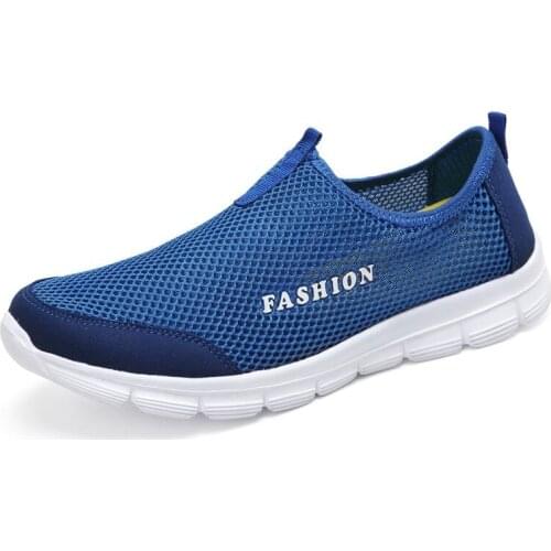Summer Loafers Men Casual Shoes Mesh Slip On Men Flats Lightweight Comfortable Breathable Walking Sneakers Tenis Feminino Zapato