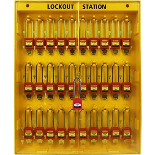 Lockey 2019 New Upgrade Wall Mounted Industrial Safety Combined Tagout Lockout Station