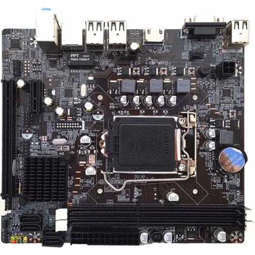H61 Desktop Computer Motherboard LGA1155 CPU Interface DDR3 H61M Upgradeable USB3.0 for B75