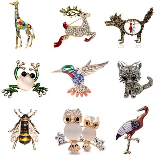 Lovely Cartoon Giraffe Brooches Women Cute Animal Brooch Pin Fashion Jewelry Gift Kids Exquisite Broches