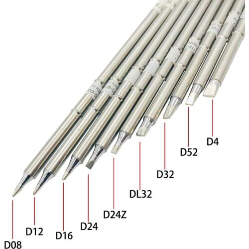 T12 D Series Soldering Solder Iron Tips T12 Series Iron Tip For Hakko FX951 STC AND STM32 OLED Electric Soldering Iron