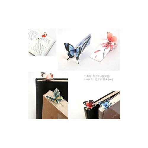 New 14PCS 3D Butterfly Bookmark For Beautiful Birthday Gift Book Mark Christmas Gift paper bookmark