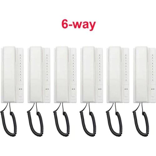 New Wireless Secure Telephone Intercom Interphone Handsets Expandable 6-way for Warehouse Office interphone maison home phone