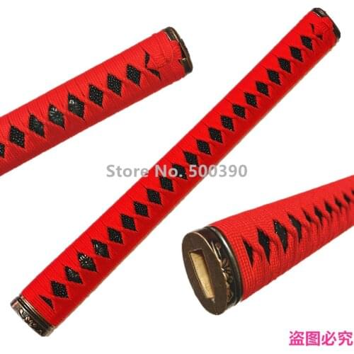 Very Nice Handmade Red Handle Tsuka For Japan Japanese Sword Samurai Katana Beautiful