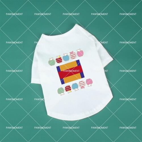 Pet Dog Clothes for Small Dogs Clothing Yorkies Summer Fashion Print Cool Tshirt Dog Accessories Poodle Cotton Costume PC1551