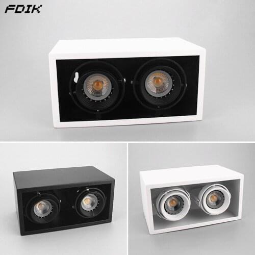 Omnibearing Adjustment Dimmable LED Downlights 10W20W COB LED Ceiling Spot Lights AC110-240V Warm Cold White Indoor Lighting