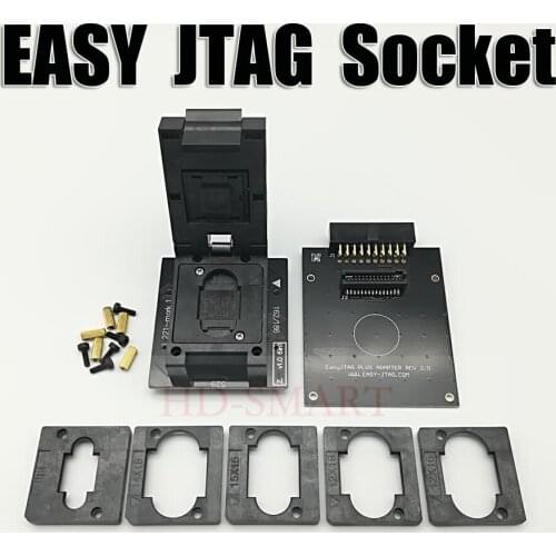 Original Z3X EASY JTAG PLUS BOX EMMC Socket BGA153/169, BGA162/186, BGA221, BGA529 Free shipping