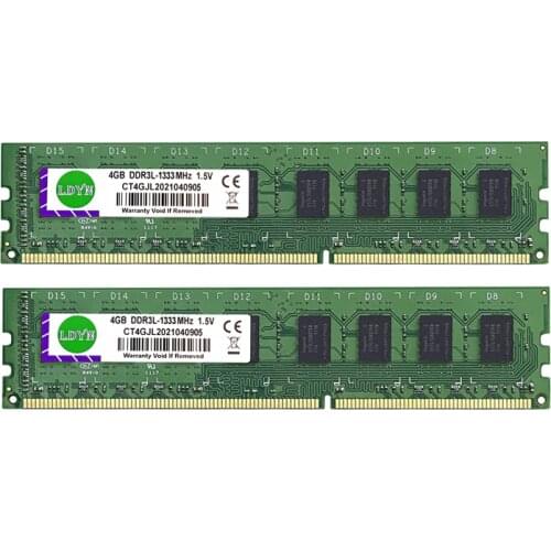DDR3 2GB 4GB Memoria Ram 1333Mhz Memory Desktop PC3-10600U 240PIN 1.5V NON ECC DIMM RAM